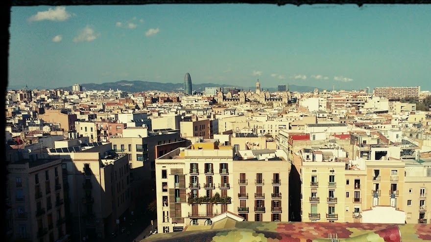View from the The Barcelona EDITION's rooftop