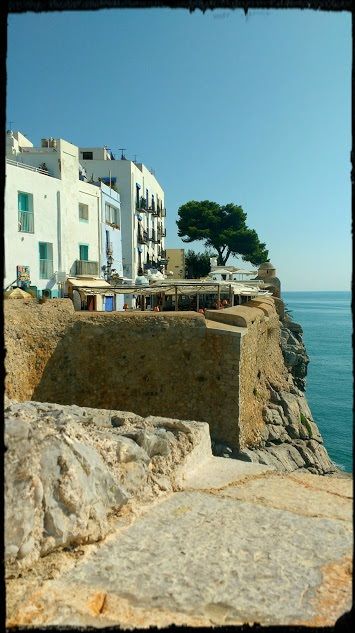 Beautiful view from the medieval part of Peñíscola, a seaside resort South of Barcelona